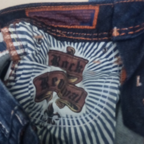 Rock Revival NWT Women's 26 Skinny Charlotte Bejeweled Shimmer Distressed - Picture 9 of 14